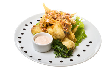 Japanese style pork cutlet with carrot and asparagus