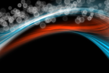 Obraz premium abstract elegant wave design with bubbles