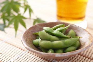 枝豆とビール
