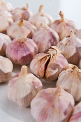 close up of garlic in studio