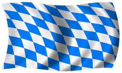 bavaria flag in wave