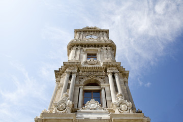 Obraz premium Dolmabahce clock tower in Istanbul. Turkey.