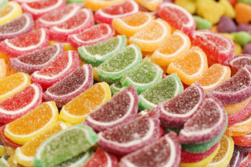 Background made of colorful sweets and candies