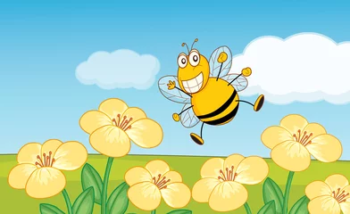 Foto auf Acrylglas glückliche Biene © GraphicsRF
