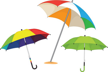 Set of Umbrellas