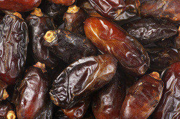 Dried dates close-up