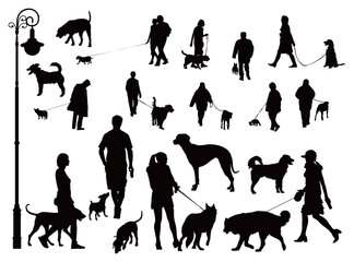 People with dogs