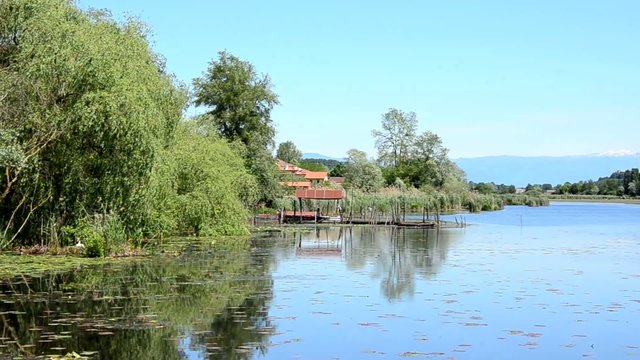 lago di fimon pontile provincia di vicenza veneto