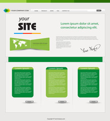 Website green template