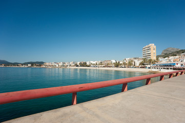 Javea bay as seen from the harbor