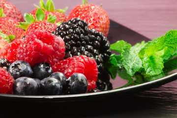 red fruits selection