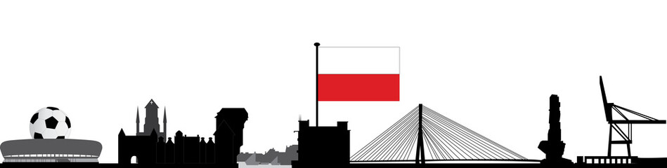 Gdansk poland skyline