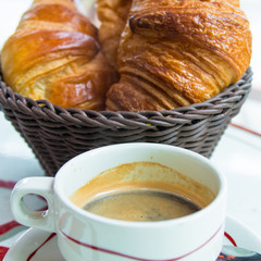 coffee and croissants