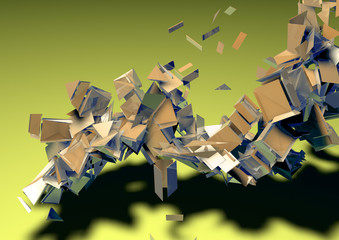 geometry explosion abstract background pattern