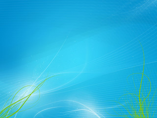 Background Vivetorius Light Blue, sea and plants