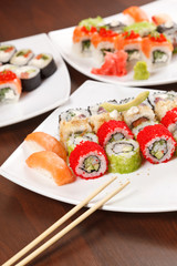sushi on the plate