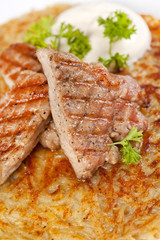 potato pancake with meat