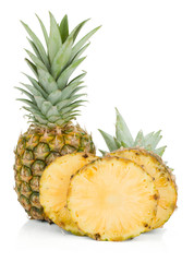 Sliced pineapple