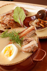 traditional soup with ribs