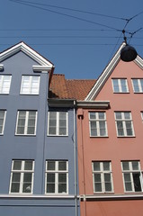 Zweifarbiges Haus in Kopenhagen