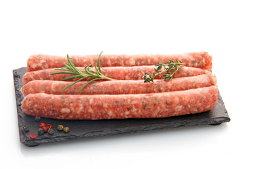 Saucisses sur ardoise