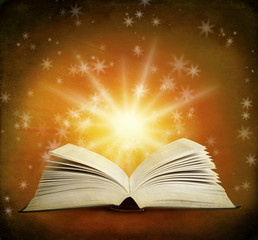 Open magic book