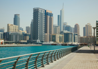Naklejka na ściany i meble Dubai Marina cityscape