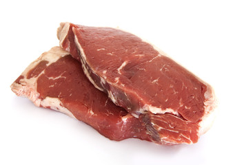 Pork. Raw steak