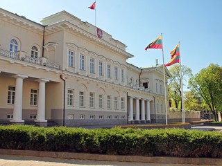 Fototapeta na wymiar Prezydent Litwy Pałac w Wilnie, stolicy Litwy