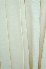 White curtain.