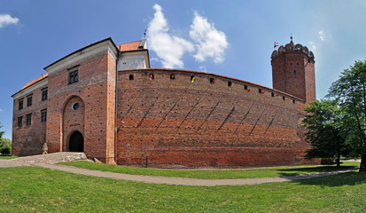 Castle in Łęczyca, Poland - Stitched Panorama