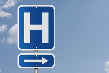 Hospital Direction Sign © Karen Roach