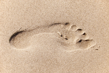 Spur im Sand
