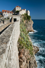 The wall of old Dubrovnik