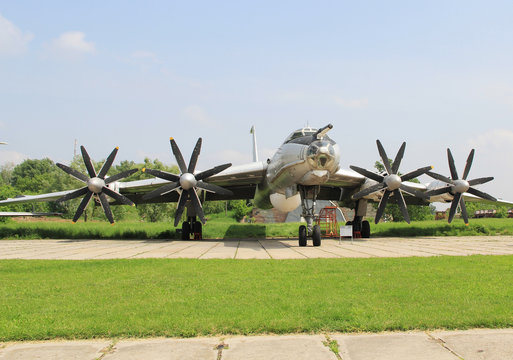 KIEV, UKRAINE- MAY 16: Tu-142 at State Aviation Museum