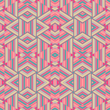 abstract ethnic vector seamless background