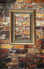 old frame against wall