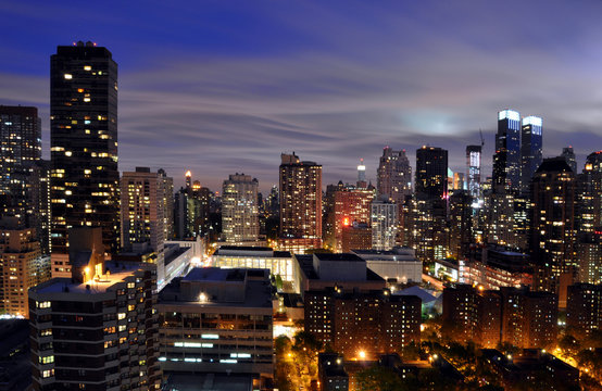 Fototapeta New York by night