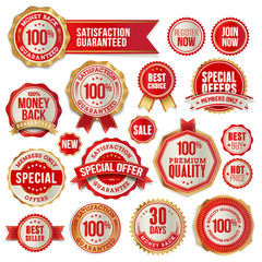 Obraz premium Set of business badges and stickers