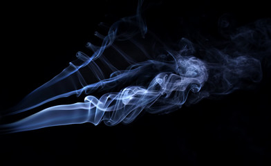 Abstract background made with real smoke