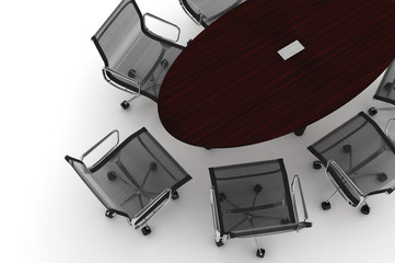 Conference Table-3d illustration