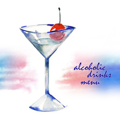 hand-painted cocktail