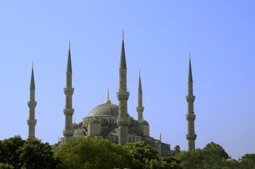Fototapeta na wymiar Blue Mosque of istanbul