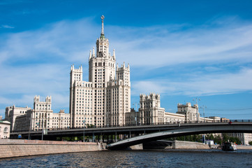 Fototapeta na wymiar Dom Stalina w Moskwie, Rosja, punkt orientacyjny