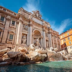 Papier Peint photo Rome Fontaine de Trevi (Fontana di Trevi) à Rome - Italie