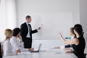 business people in a meeting at office