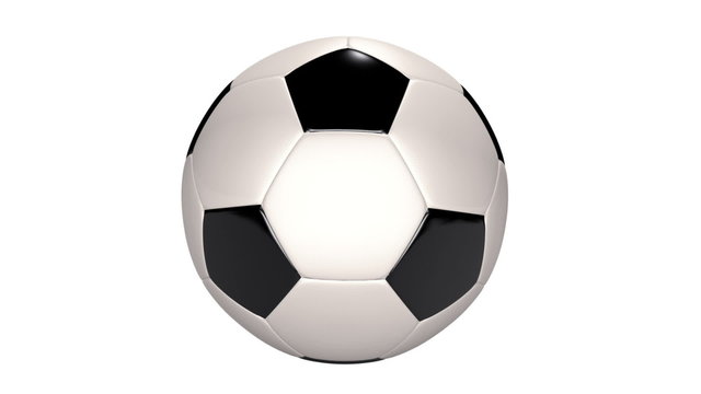 Soccer on white (HD 30fps + Alpha)