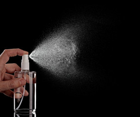 spray bottle liquid perfume drop