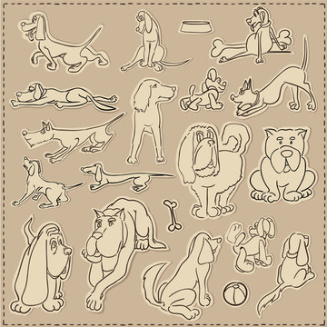 Scrapbooking Dog Set