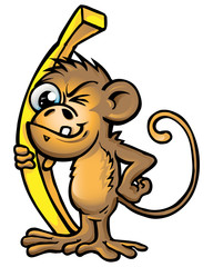 monkey funny cartoon